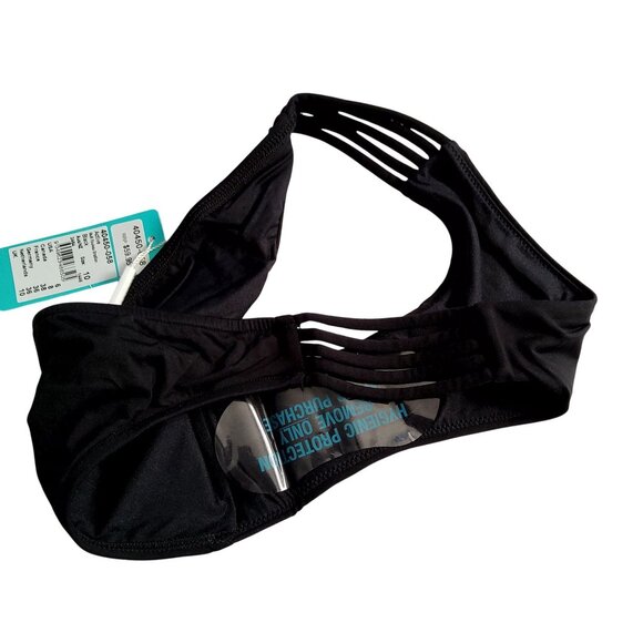 Seafolly Womens Active Brazilian Bikini Bottoms Black Size 10 Nylon/Elastane - Picture 3 of 9